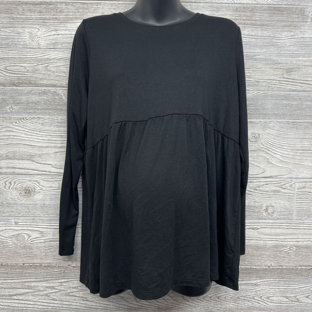 LS Peplum Shirt Large