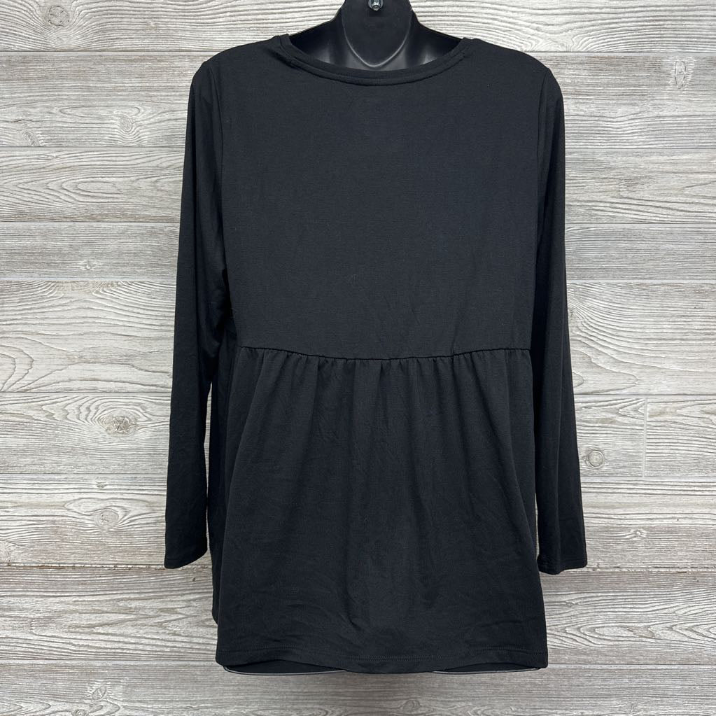 LS Peplum Shirt Large