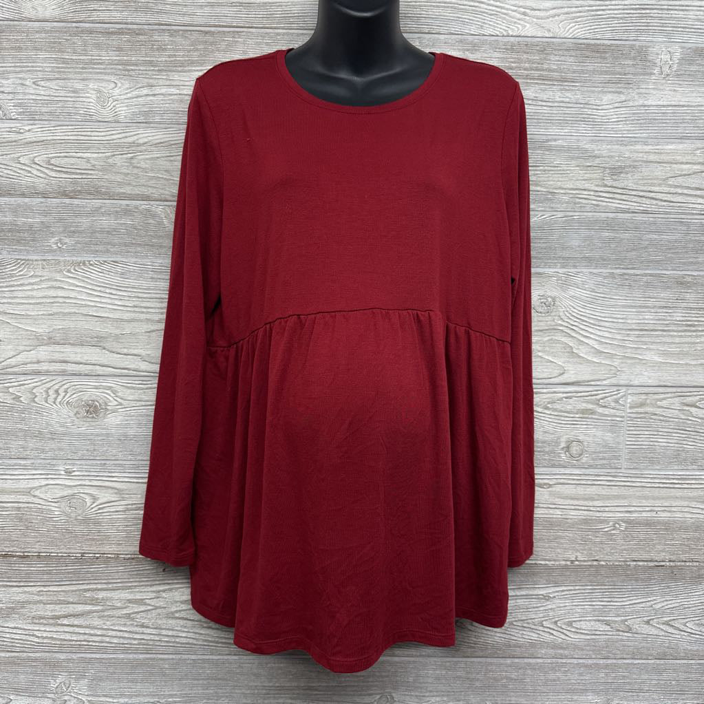 LS Peplum Shirt Large
