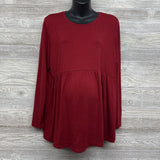 LS Peplum Shirt Large