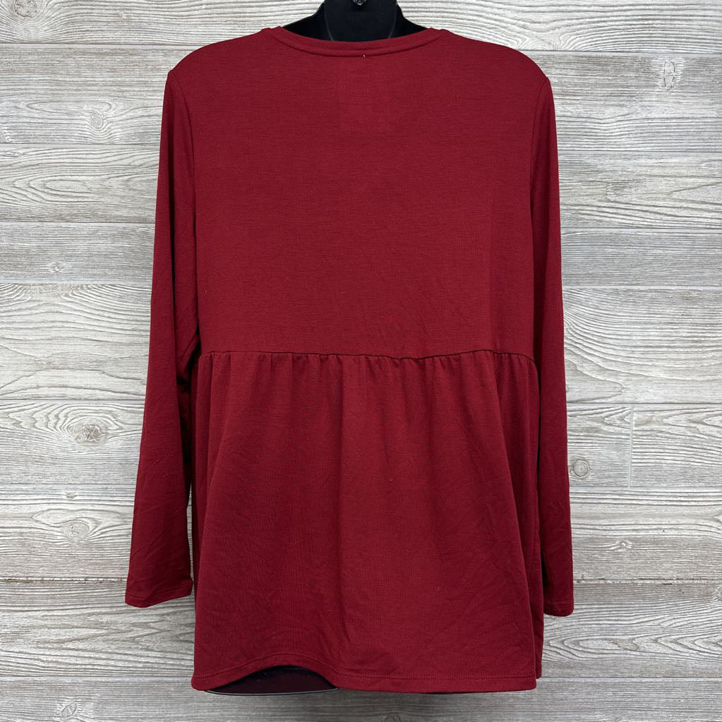 LS Peplum Shirt Large