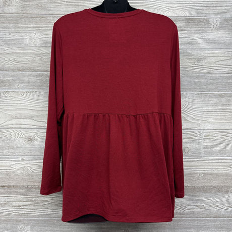 LS Peplum Shirt Large