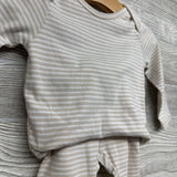LS Bodysuit Stripes & Pants 6-12M