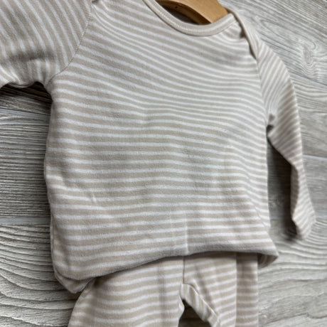 LS Bodysuit Stripes & Pants 6-12M