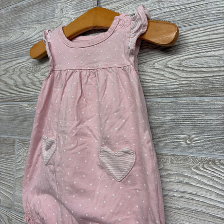 Flutter Sleeve Bubble Romper Dots 6M