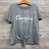 Front Knot Active Shirt Glitter Logo 14-16