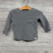 LS Waffle Knit Shirt Chest Pocket 9M