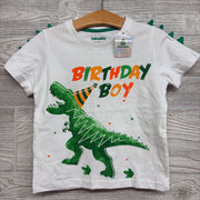 NEW Shirt Birthday Boy Dinosaur 2-3