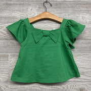 NEW Flutter Sleeve Shirt Bow 2T