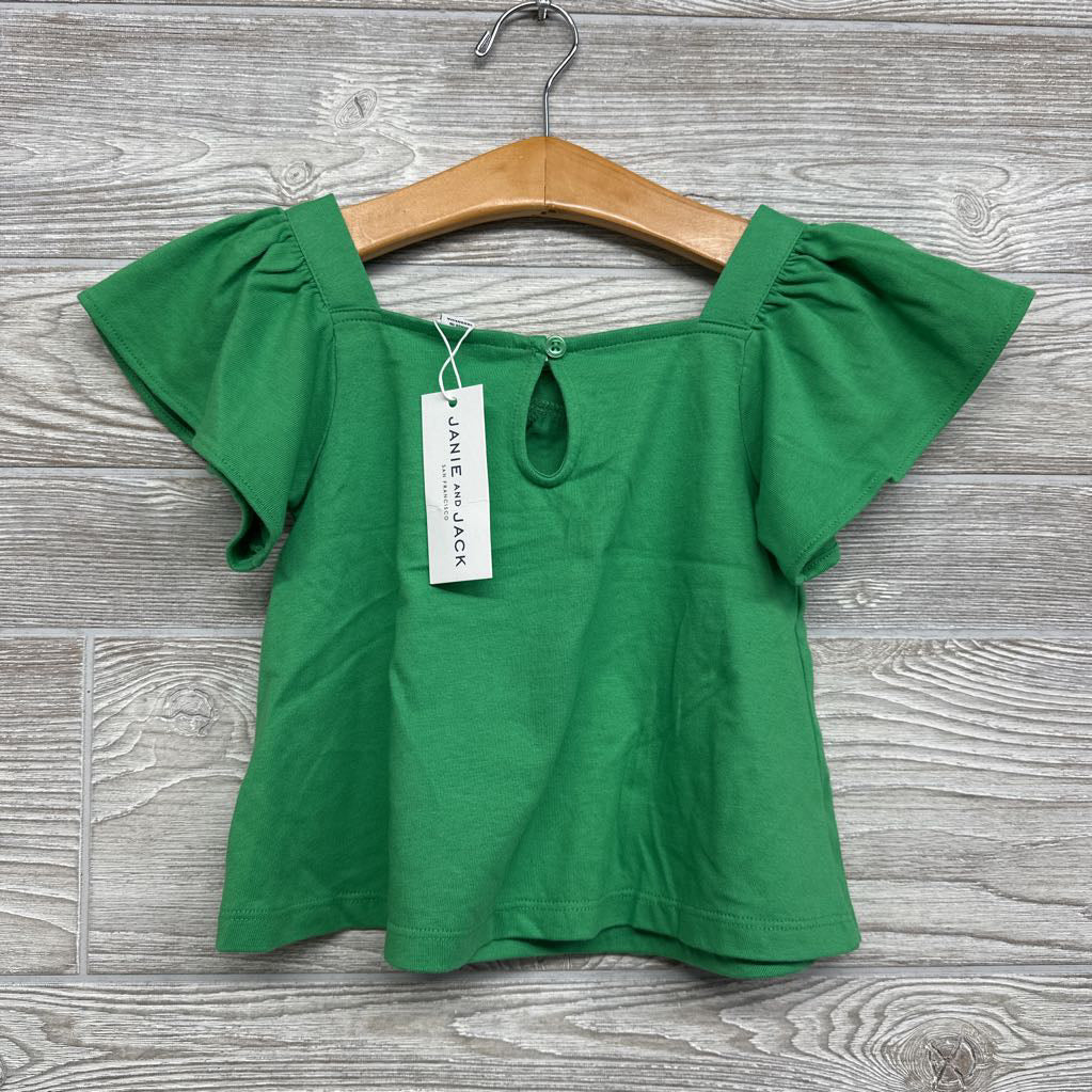 NEW Flutter Sleeve Shirt Bow 2T