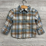 LS Plaid Button Up Flannel Shirt 18M