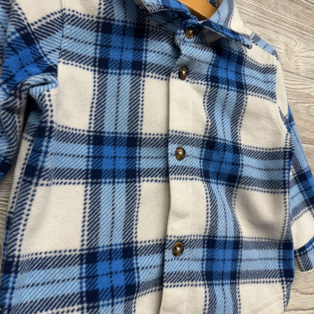 Plaid Fleece Button Up Shirt 18M
