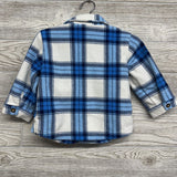 Plaid Fleece Button Up Shirt 18M