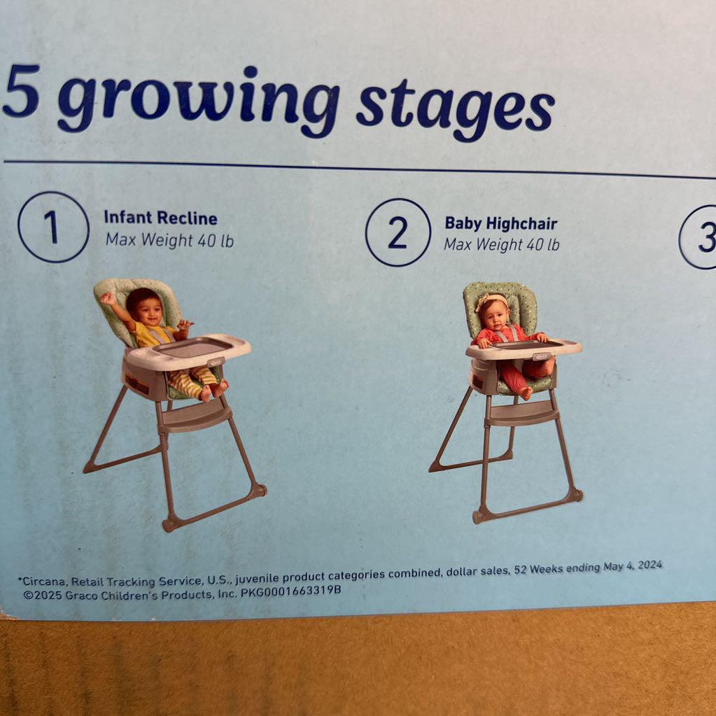 NEW Made 2 Grow 5 In 1 High Chair