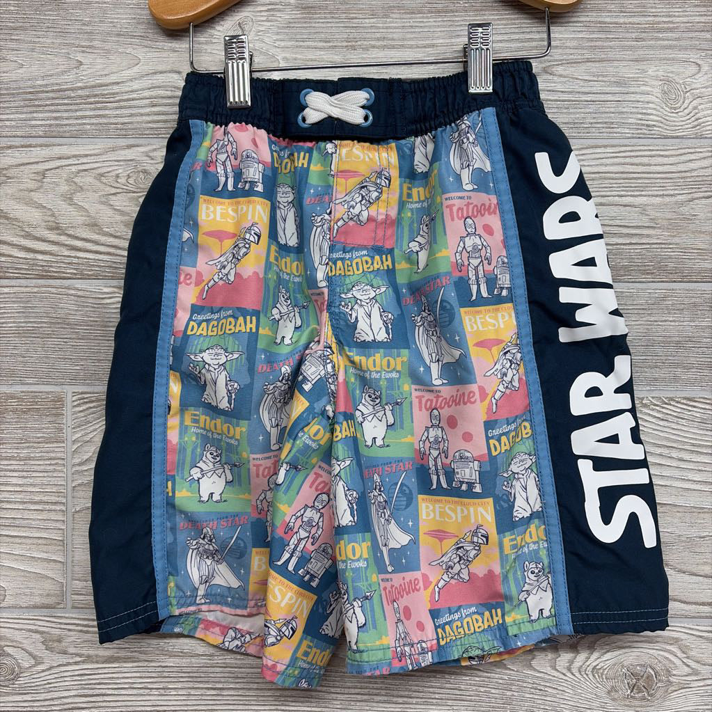 Swim Trunks Pastel Characters 7-8