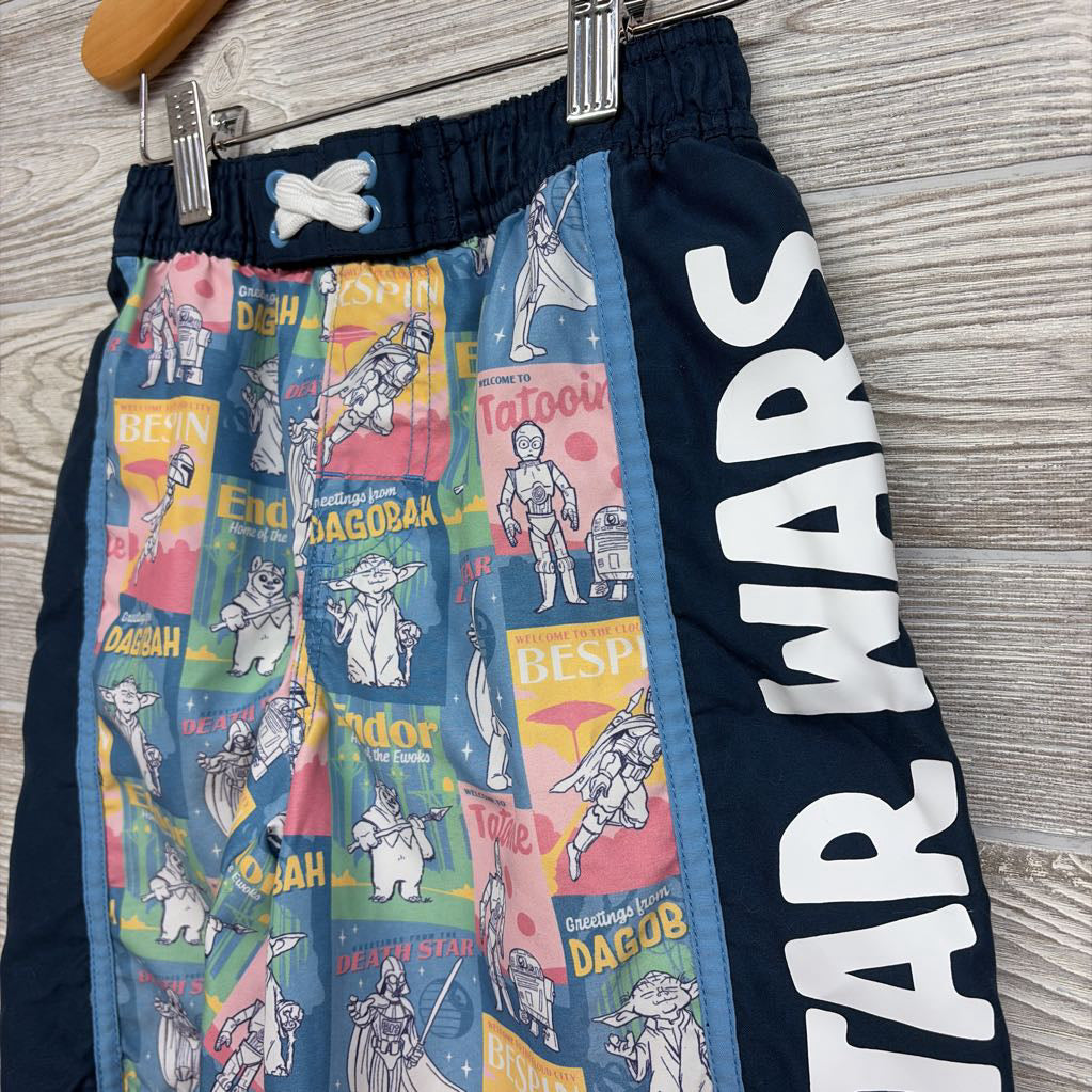 Swim Trunks Pastel Characters 7-8