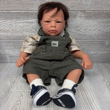 Life Like Baby Doll Plaid Overall Outfit
