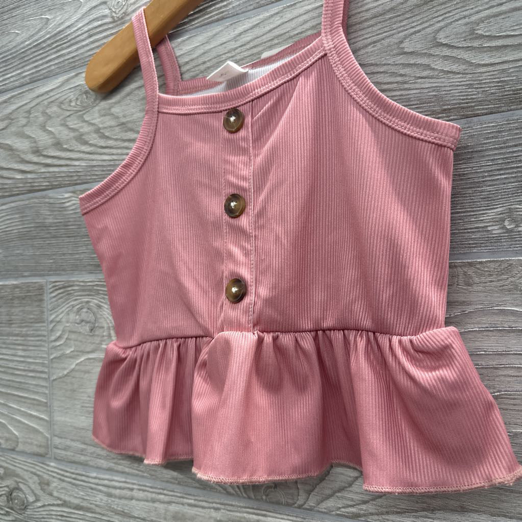 NEW Ribbed Peplum Tank Top 18-24M