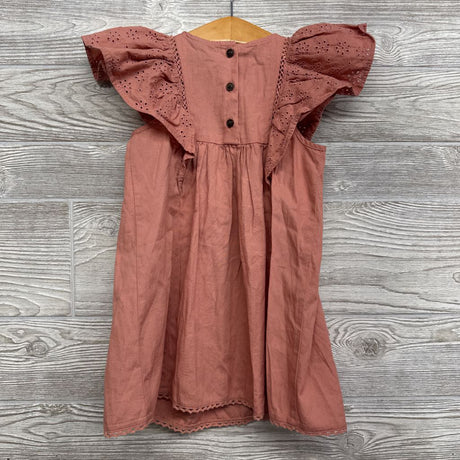 Flutter Sleeve Eyelet Dress 2T