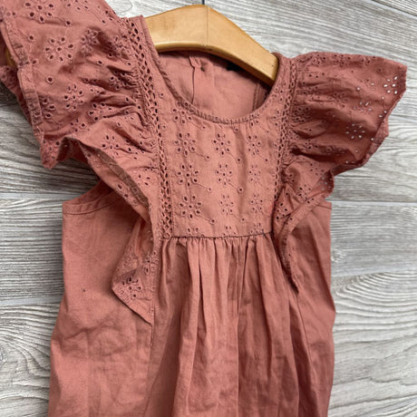 Flutter Sleeve Eyelet Dress 2T