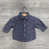 LS Plaid Button Up Dress Shirt 3-6M