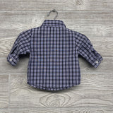 LS Plaid Button Up Dress Shirt 3-6M