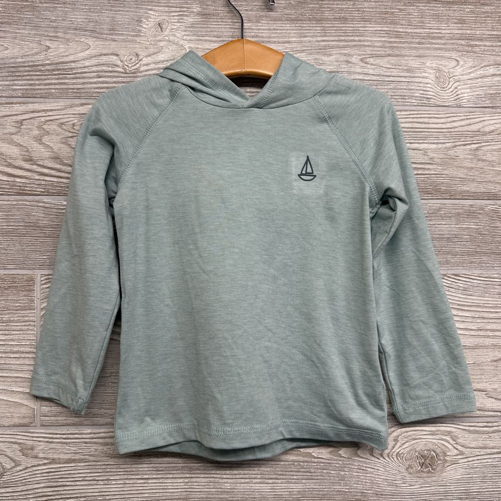 LS Active Shirt W/ Hood Sail Boat 3T