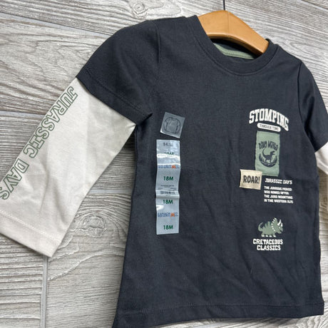 NEW LS Shirt Stomping Through Time 18M