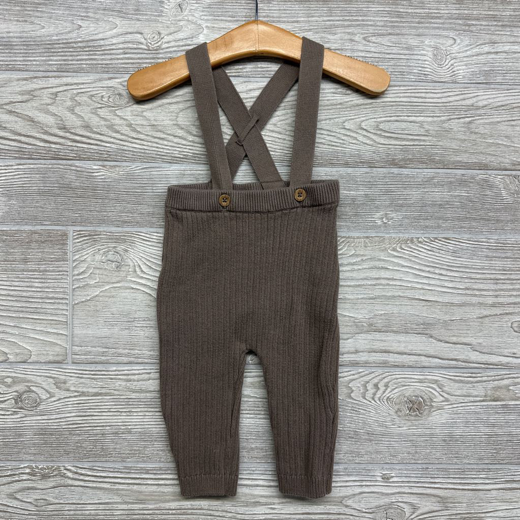 LS Bodysuit & Ribbed Knit Suspender Pants 9M