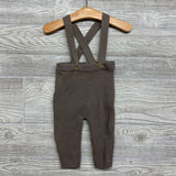 LS Bodysuit & Ribbed Knit Suspender Pants 9M