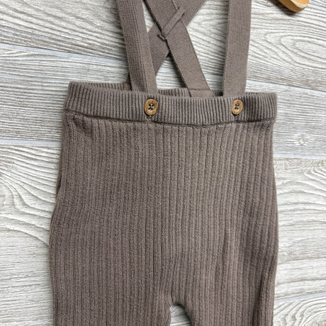LS Bodysuit & Ribbed Knit Suspender Pants 9M