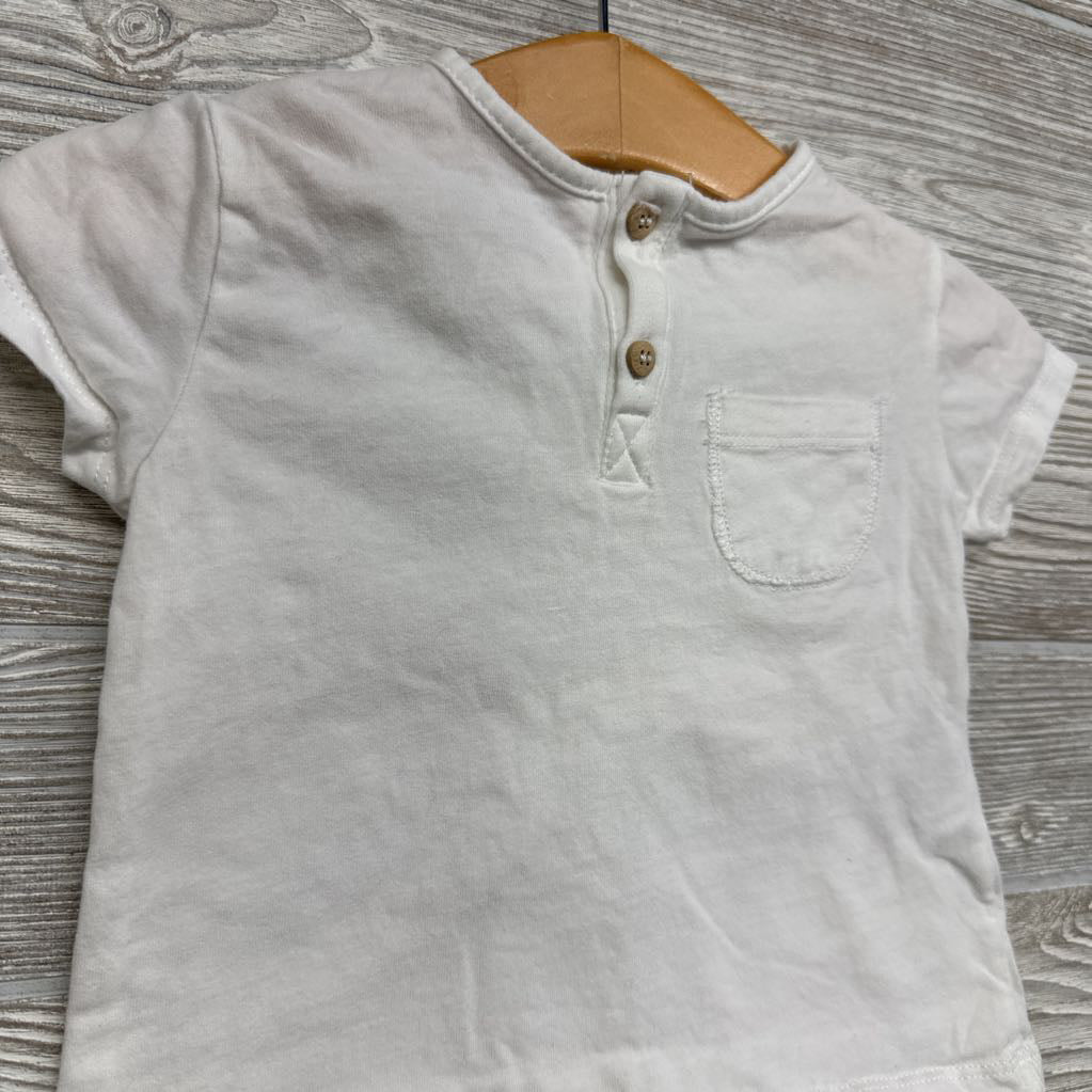 Henley Shirt Chest Pocket 6-9M