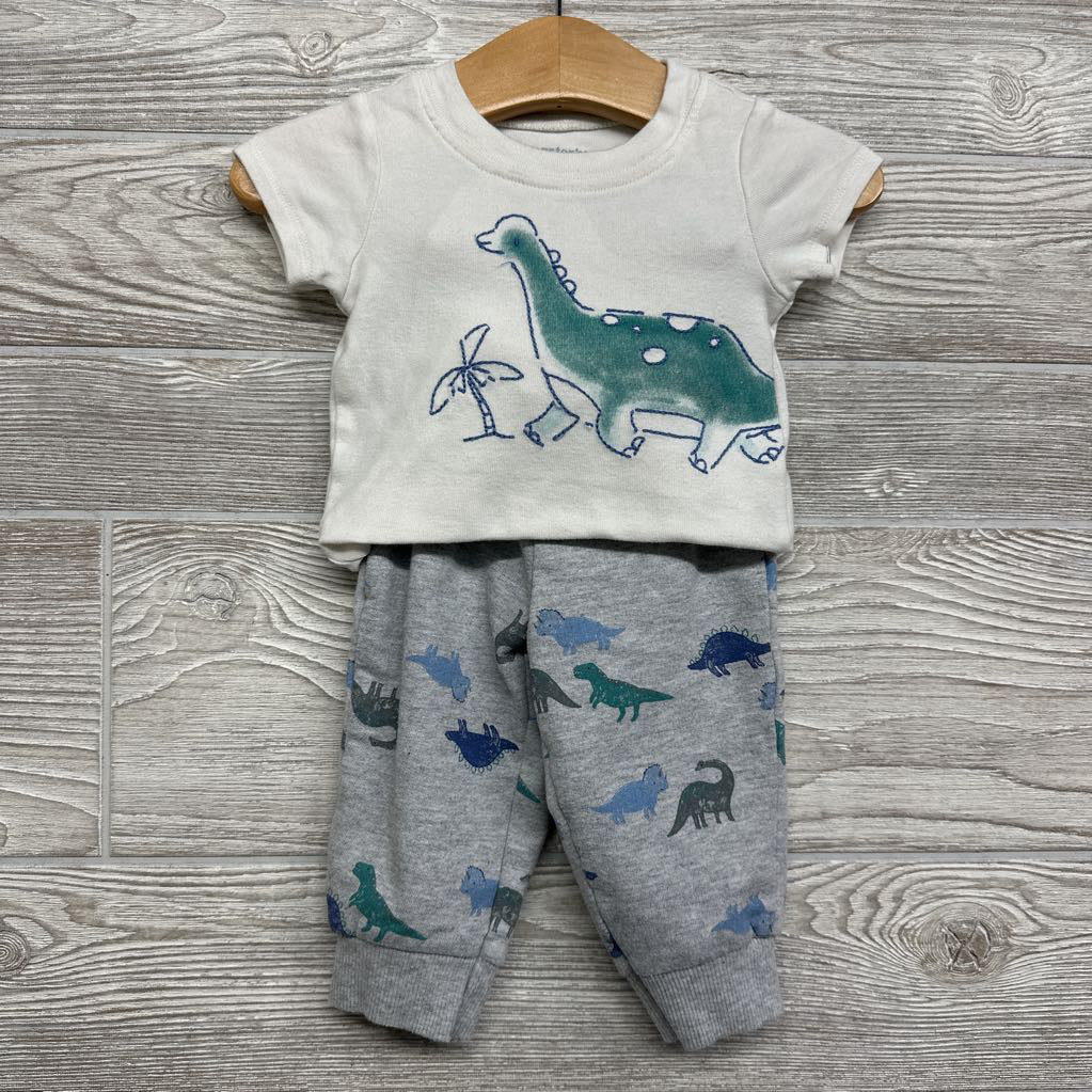Bodysuit & French Terry Joggers Dinosaurs 6M