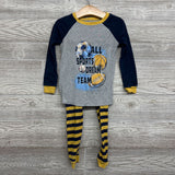 2 Pc LS PJs All Sports Dream Team Stripes 5T