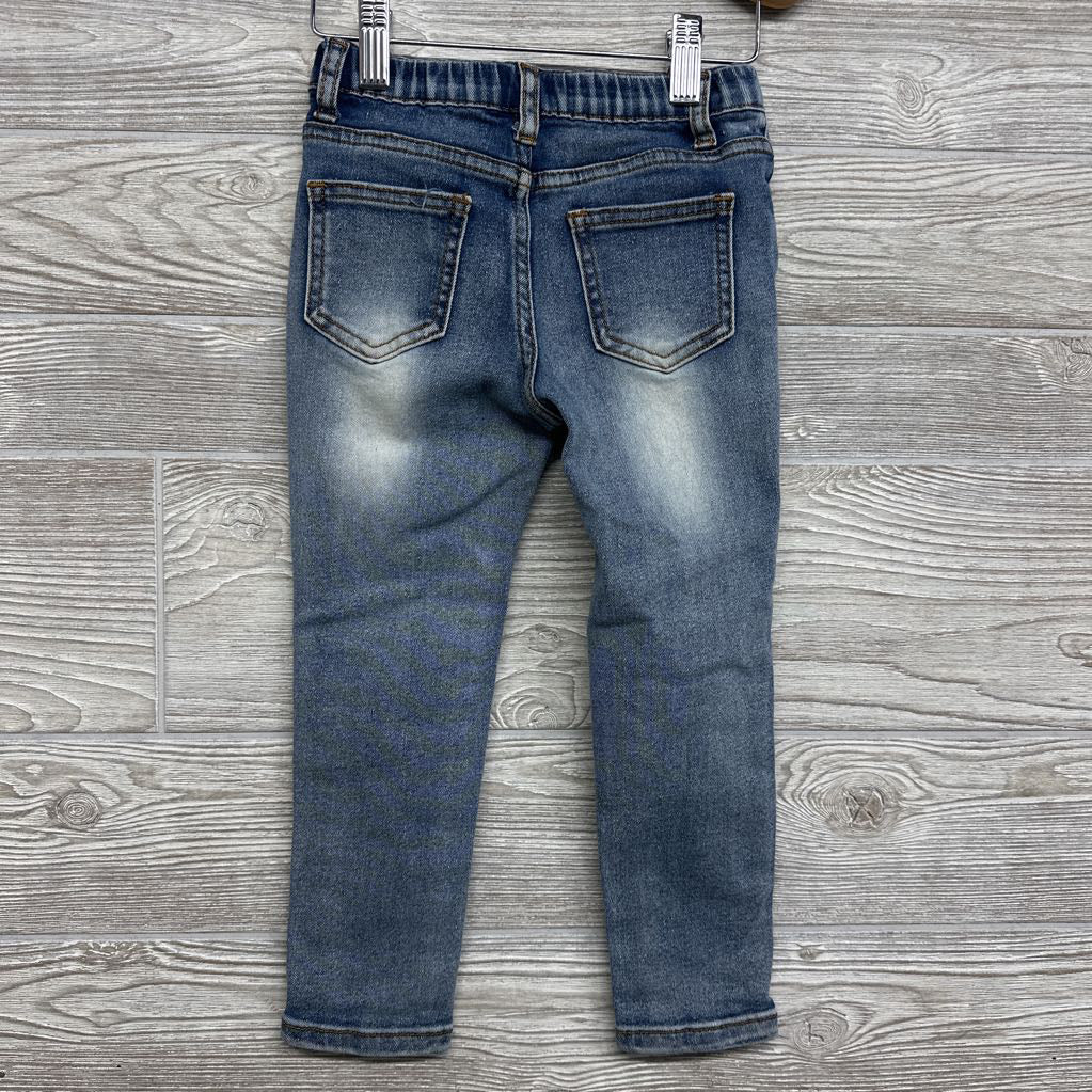Distressed Skinny Jeans Flames 4