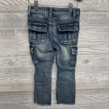 Distressed Cargo Jeans Frayed 4