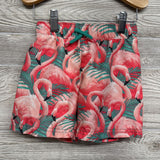 Drawstring Swim Trunks Flamingos 3T