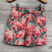 Drawstring Swim Trunks Flamingos 3T