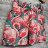 Drawstring Swim Trunks Flamingos 3T