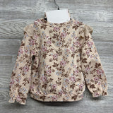 NEW Crewneck & Headwrap Flowers Eyelet Ruffle 2T