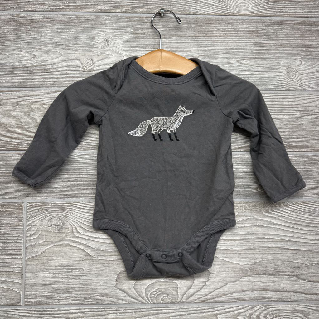 First Favorites LS Bodysuit Fox 0-3M