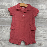 Henley Polo Shorty Romper 6M