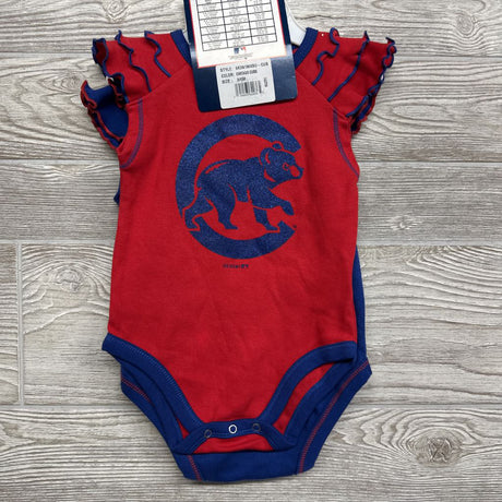 NEW 2 Pc Bodysuit Set Chicago Cubs 3-6M