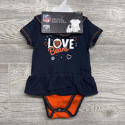 NEW Chicago Bears Love Dress, Bib & Bootie Set 6M