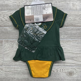NEW Green Packers Love Dress, Bib & Bootie Set 12M