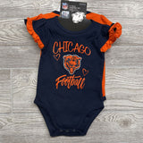 NEW 2 Pc Bodysuit Set Chicago Bears 6-9M