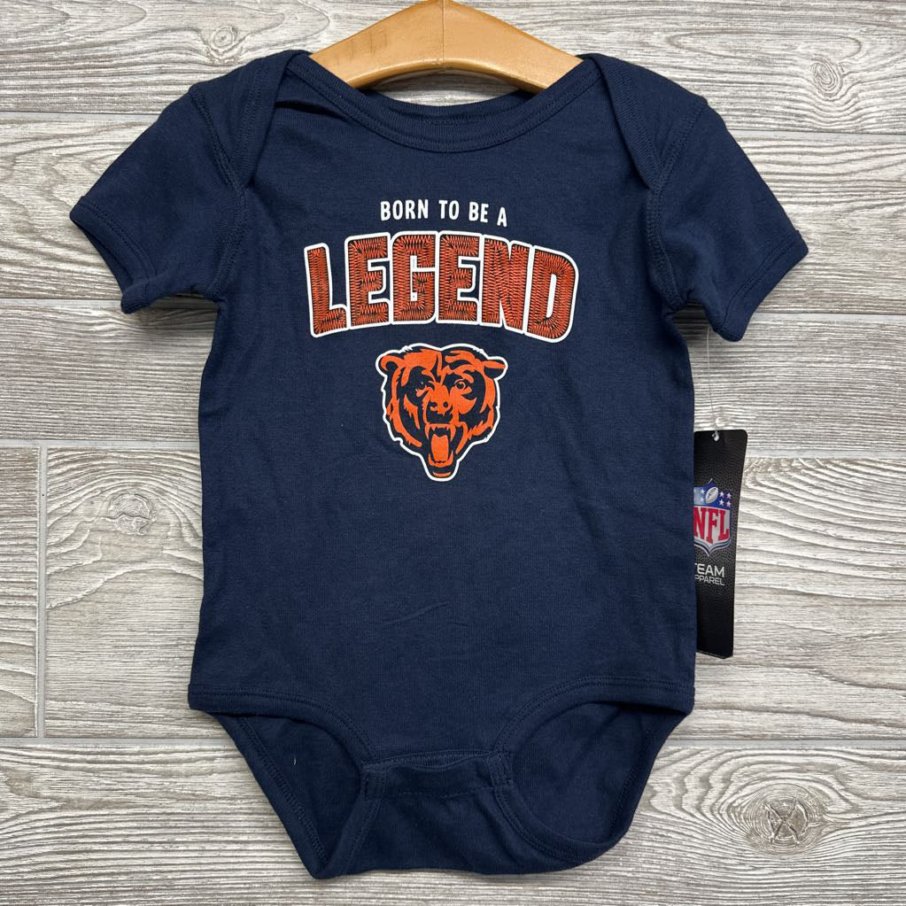 NEW Bodysuit Chicago Bears Born To Be A Legend 6-9M