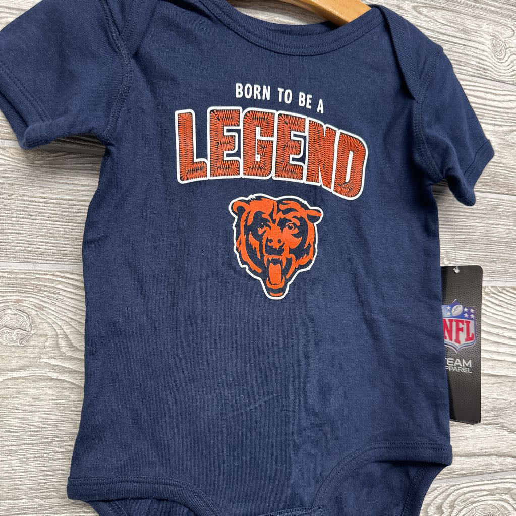 NEW Bodysuit Chicago Bears Born To Be A Legend 6-9M