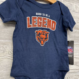 NEW Bodysuit Chicago Bears Born To Be A Legend 6-9M