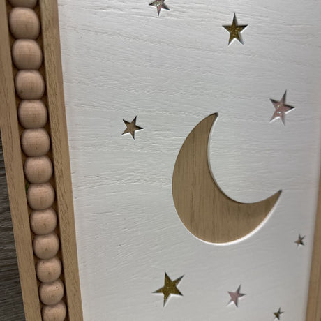 Wooden Moon Wall Decor